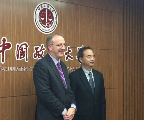 Meeting with the China University of Political Science and Law with Vice Chancellor JohnVinney